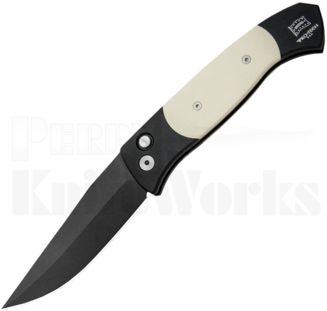 Protech Brend 3 Tuxedo Automatic Knife 1352 l Black Blade