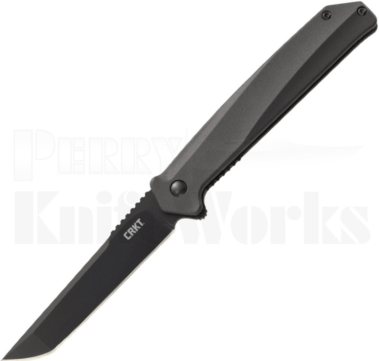 CRKT Helical Liner Lock Knife Black Aluminum K500GKP