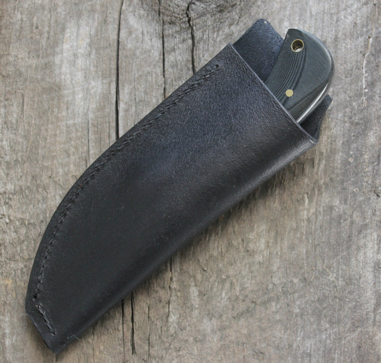 Bruce Gillespie Custom Knife Black Micarta Clip Point In-Sheath