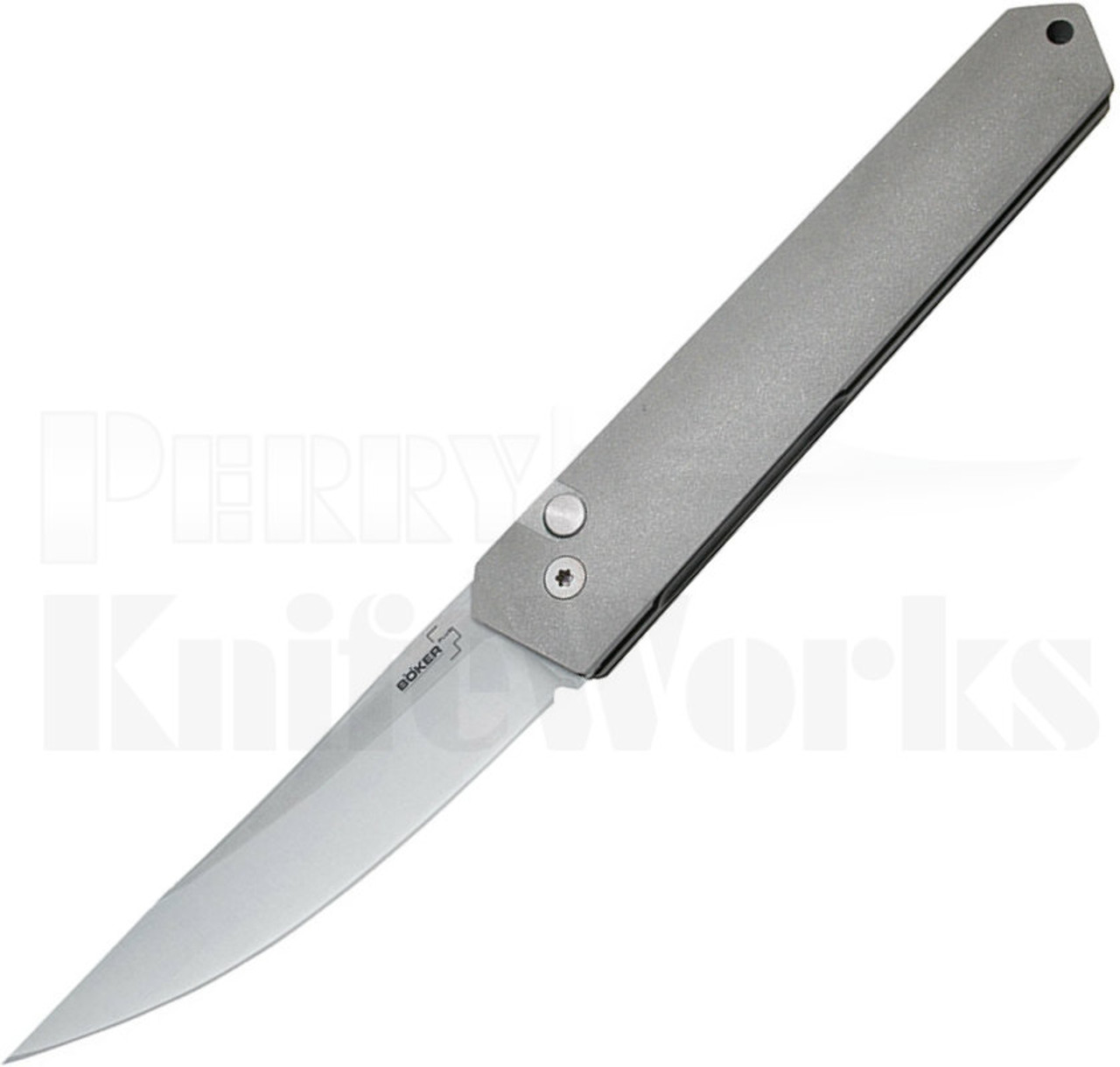 Boker Kwaiken Automatic Knife Gray 3.5" Stonewash 06EX290