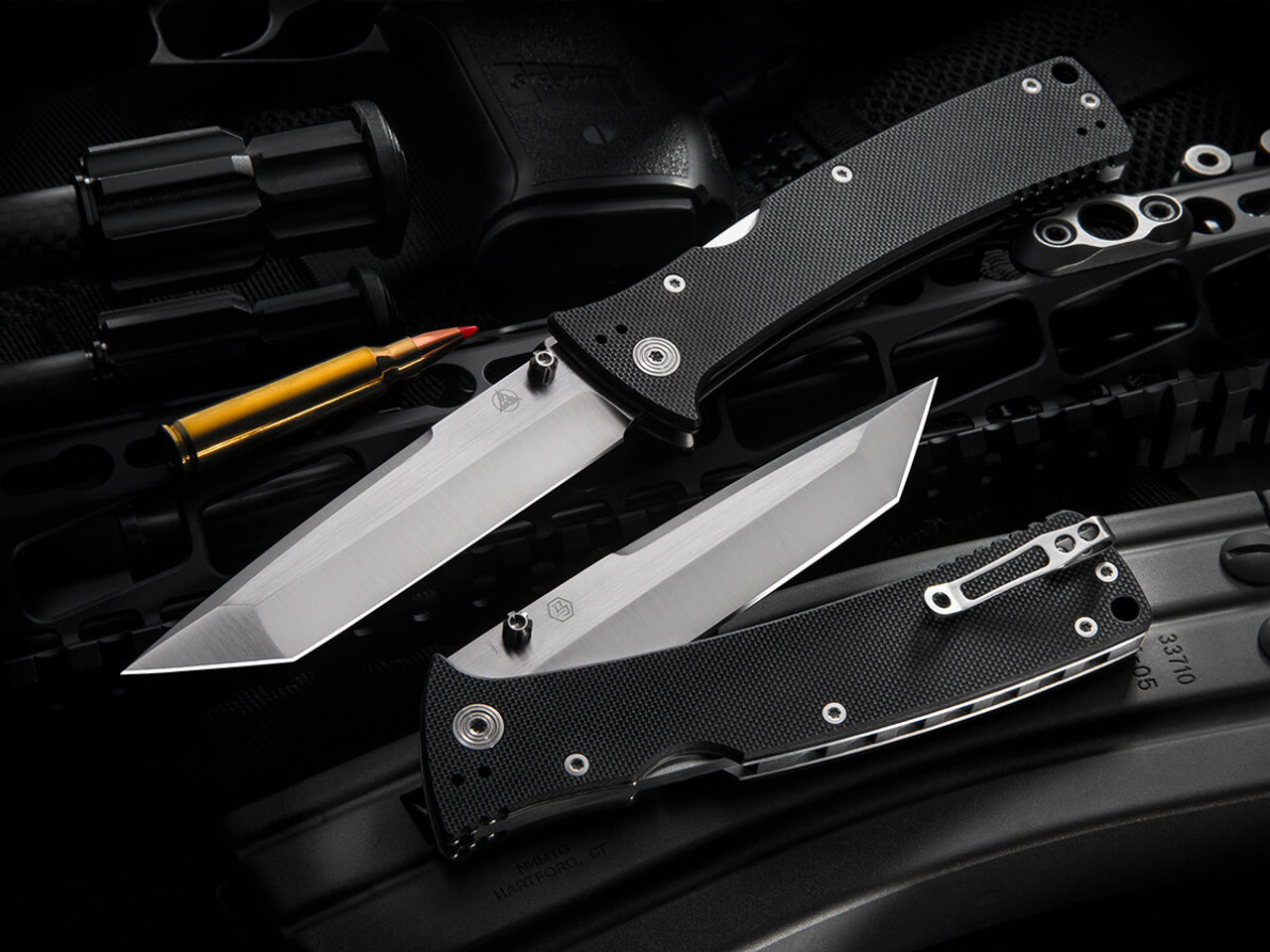 Nemesis Knives MPR-3T Lock Back Knife Black NK-22T l For Sale