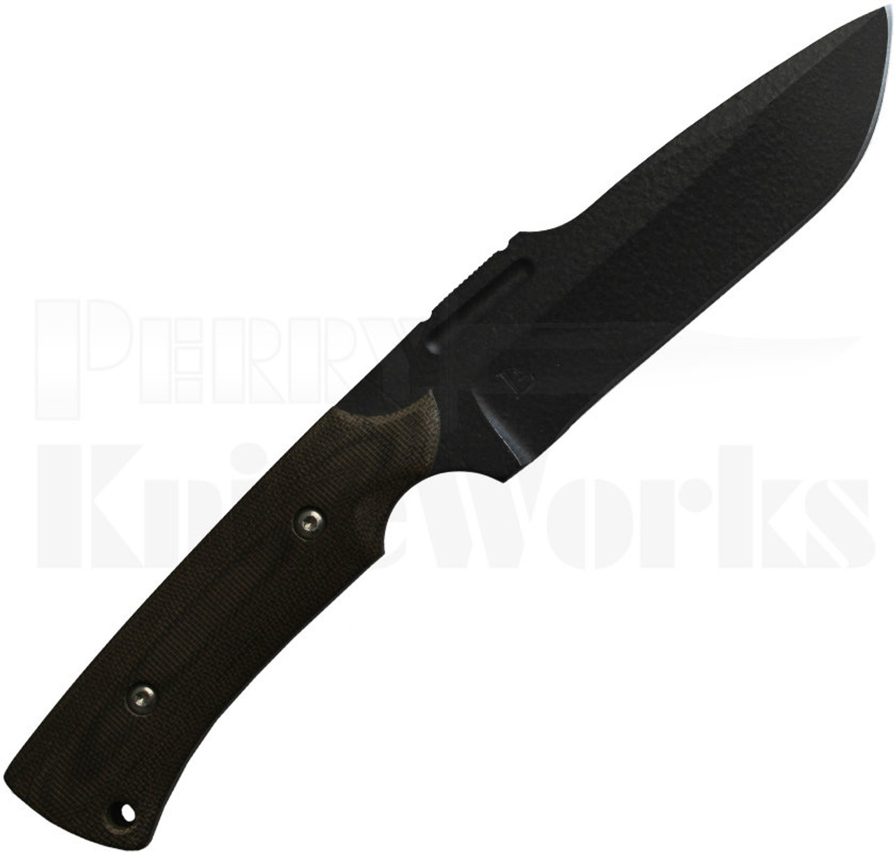 Paul Letourneau T.U.S.K. Knife Brown Micarta (4.75" Black)