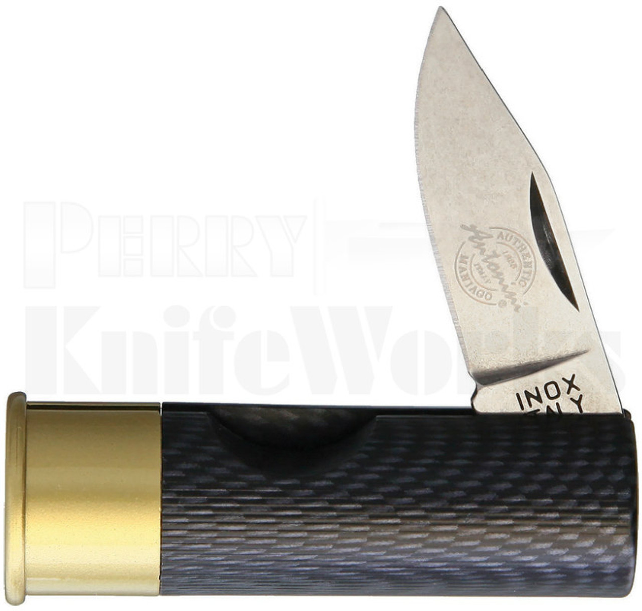 Antonini Shotgun Shell Slip Joint Knife Carbon Fiber