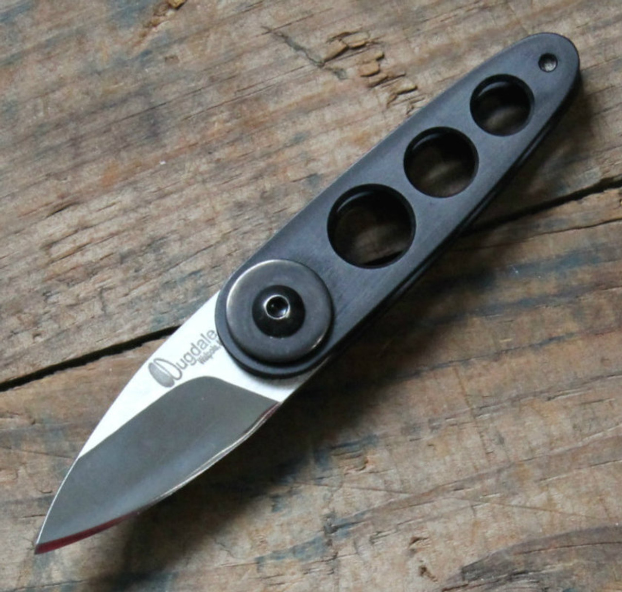 Dan Dugdale Custom 180X2 Folder Knife Black