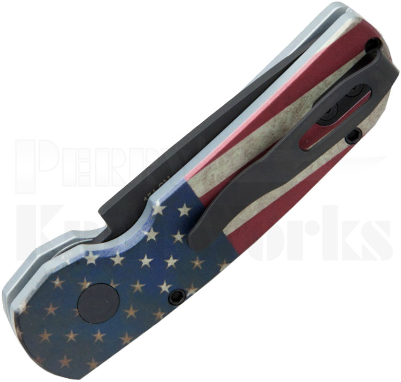 Protech Calmigo CA Legal Automatic Knife PK Vintage Flag l For Sale