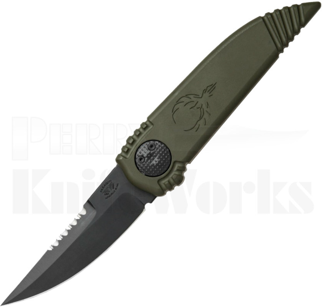 Paragon Phoenix Knife OD-Green Black Serrated