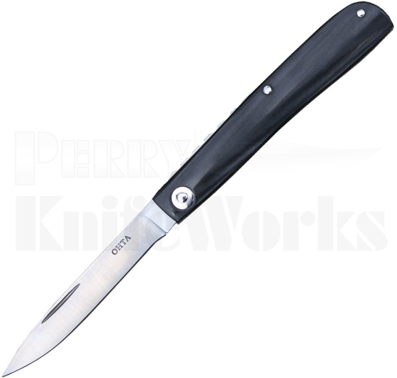 Hiroaki Ohta OLF-SS Light Folder Slip Joint Knife Black Micarta