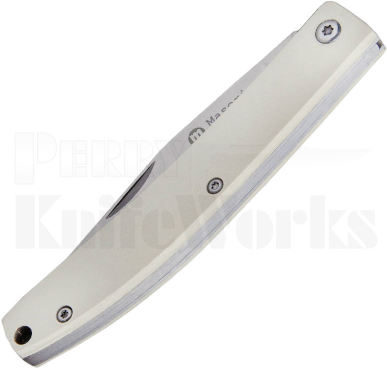 Maserin E.D.C. Slip Joint Knife White Micarta 164/MW l For Sale