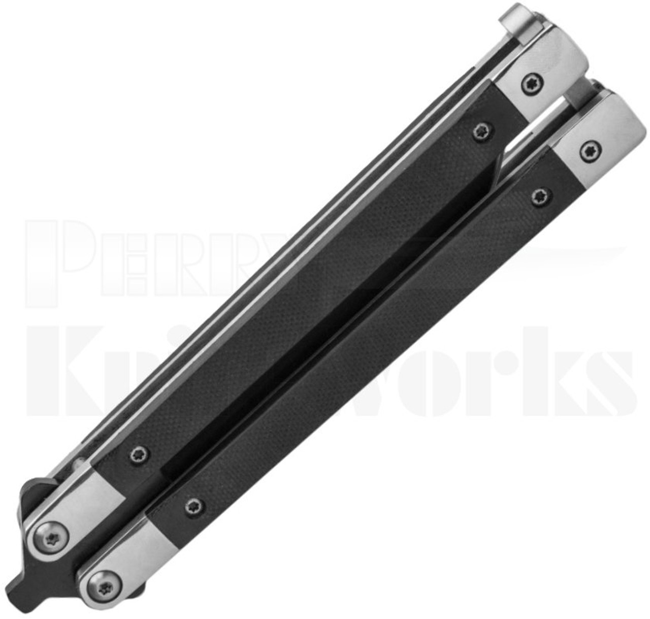 Bear & Son Black G-10 Butterfly Knife G17B l For Sale