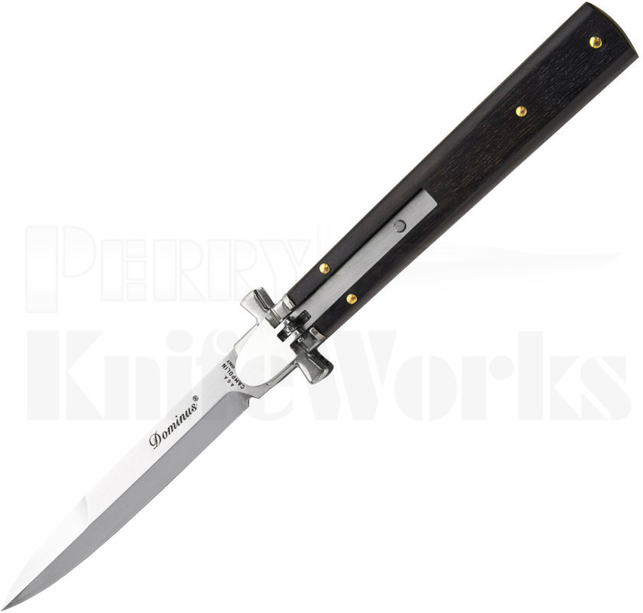 AGA Campolin 9" Dominus Leverlock Automatic Knife Ebony