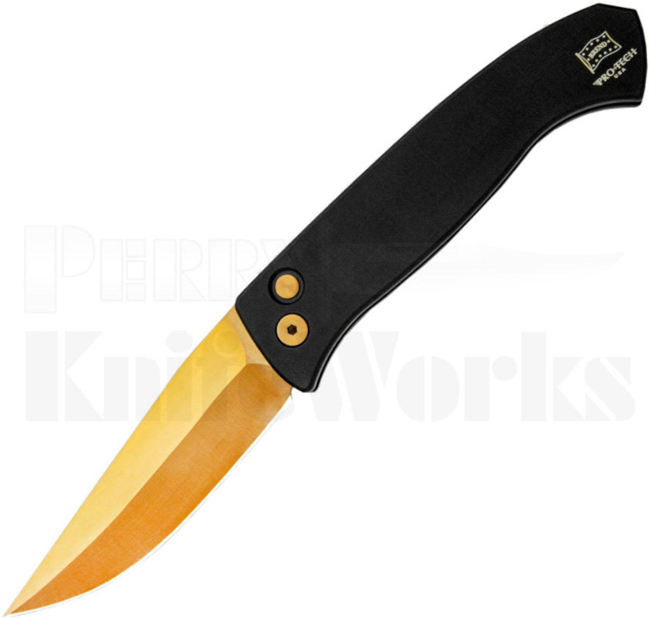 Protech Brend 3 Black Automatic Knife 1321-CR Copper Rose Blade