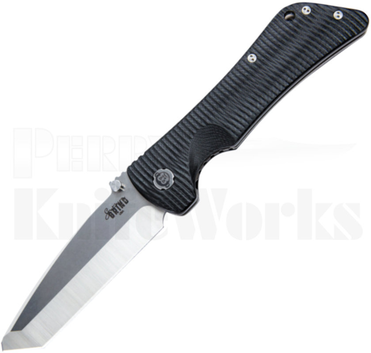 Southern Grind Bad Monkey Knife Black G10 Satin Tanto Blade