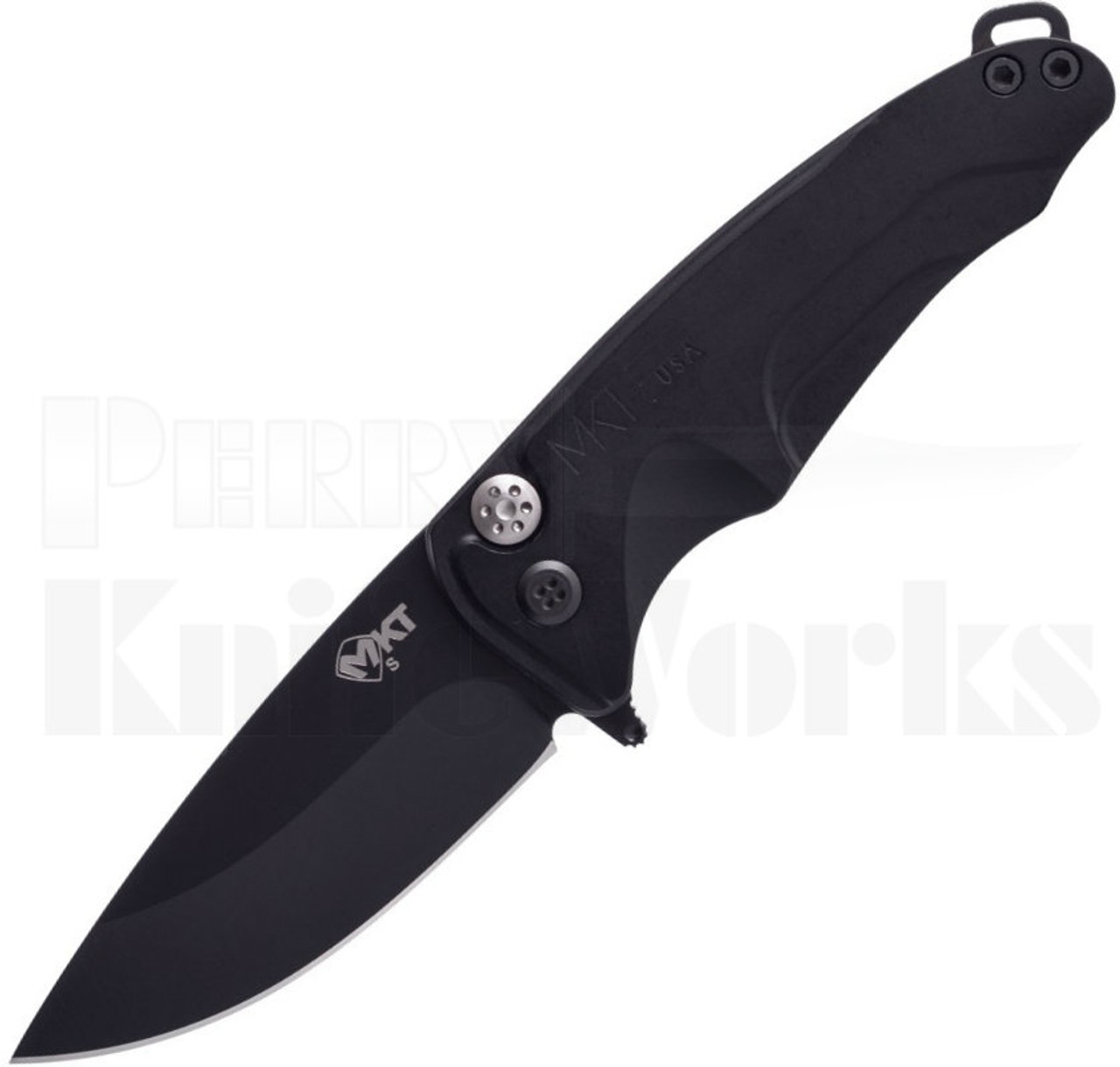 Medford Smooth Criminal Plunge Lock Knife Black l Black Blade