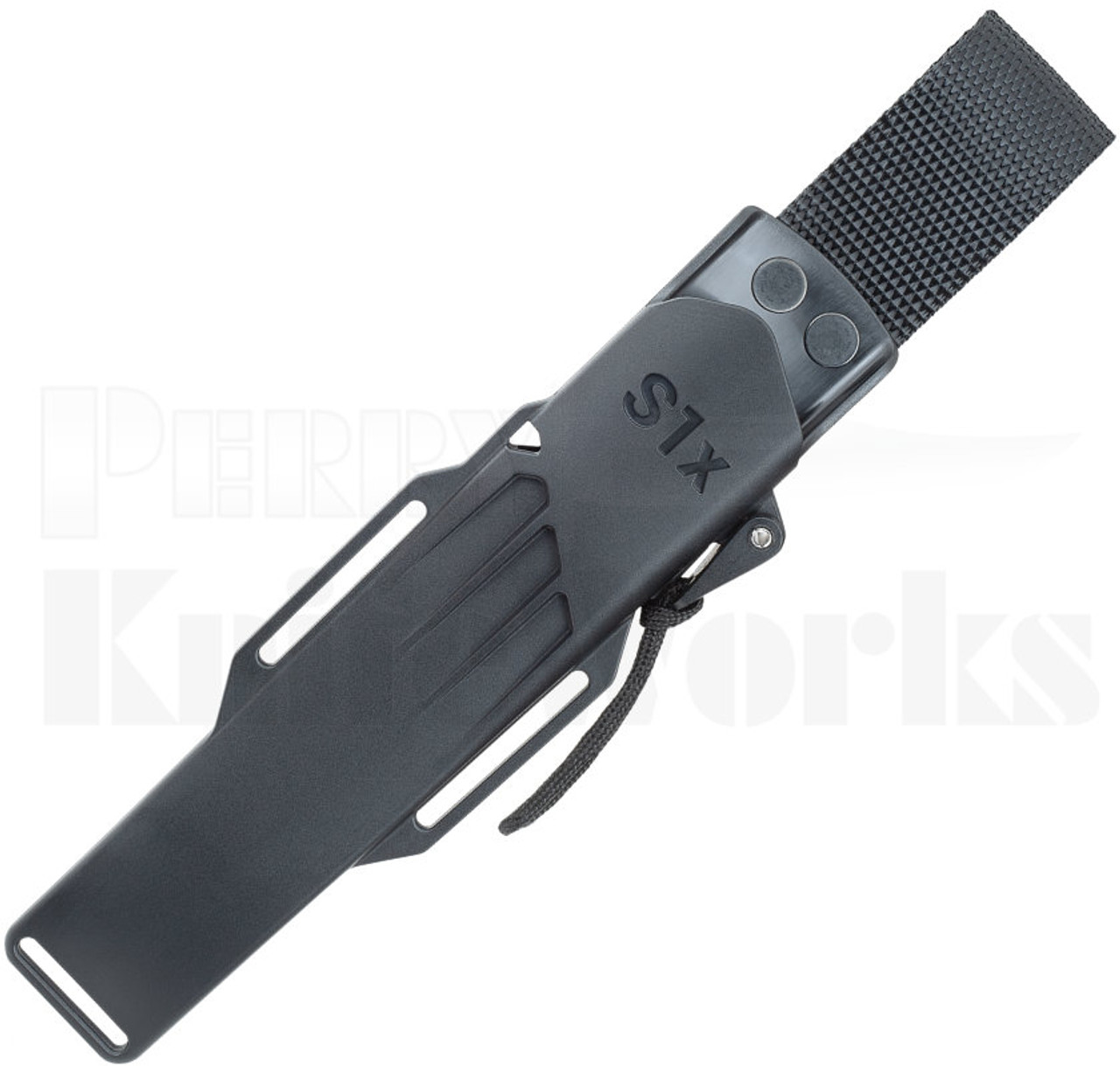 Fallkniven S1x Fixed Blade Knife Black (5.2" Satin) l Sheath
