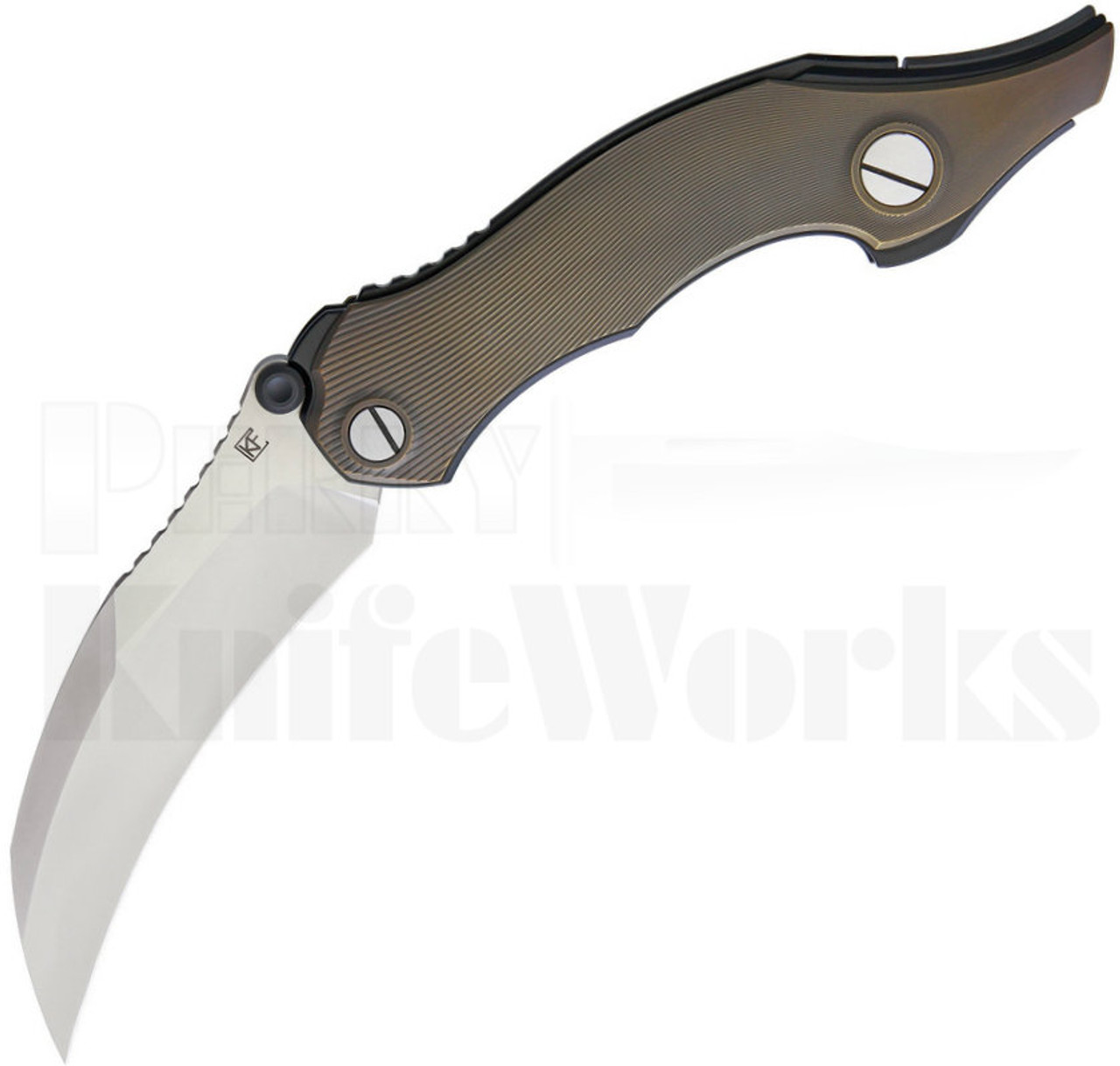 Custom Knife Factory Krokar Tail-Lock Knife Bronze