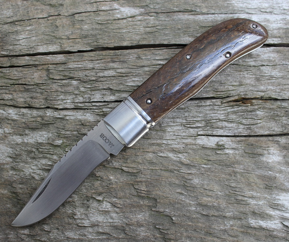 Phil Jacob Mammoth Ivory Slip Joint Trapper Knife (Satin)