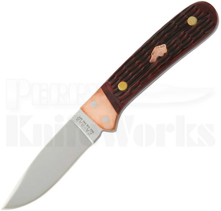 KaBar Coppersmith Fixed Blade Hunter Knife (Satin) 6576CU