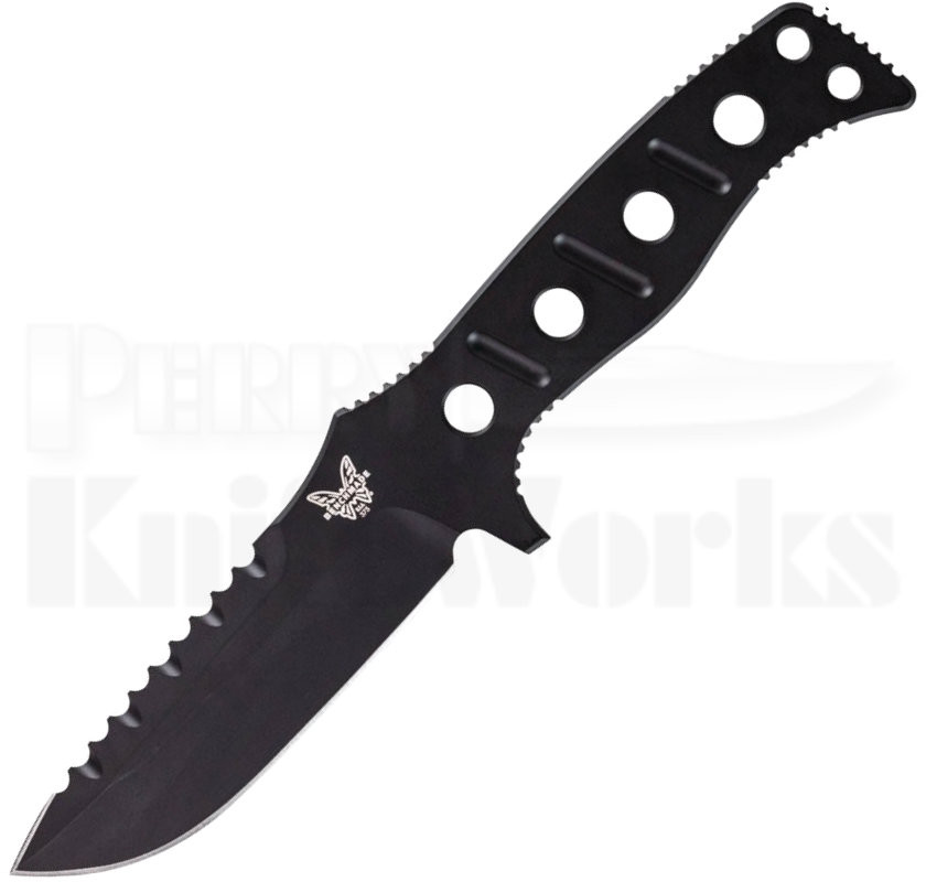 Benchmade 375 Adamas Fixed Blade Knife Black 375BK l Perry Knife..