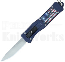 Delta Force Mini OTF Automatic Knife Blue US Flag l 1.95" Satin Blade l For Sale Delta Force Mini OTF Automatic Knife Blue US Flag l 1.95" Satin Blade l For Sale