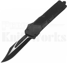 Delta Force OTF Automatic Knife Black l 3.75" Two-Tone Clip Point l For Sale Delta Force OTF Automatic Knife Black l 3.75" Two-Tone Clip Point l For Sale