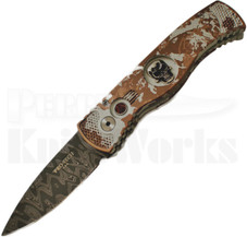 Protech Custom TR-2 Skull P.K. Splash Automatic Knife (Damascus) Protech Custom TR-2 Skull P.K. Splash Automatic Knife (Damascus)