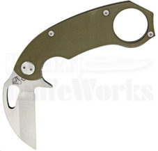 Medford Knife & Tool TFK-1 OD Green Folding Karambit Knife (Raw Satin) Medford Knife & Tool TFK-1 OD Green Folding Karambit Knife (Raw Satin)