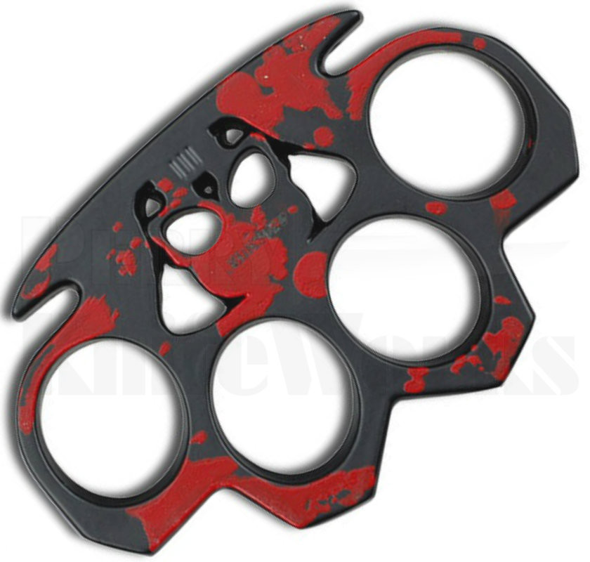 ZHunter Skulls Belt Buckle Knuckles (Red) ZB017R l Perry Knifeworks