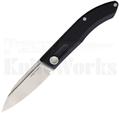 Real Steel Stella Slip Joint Knife Black G-10 l 3" Stonewash l 7051 l For Sale