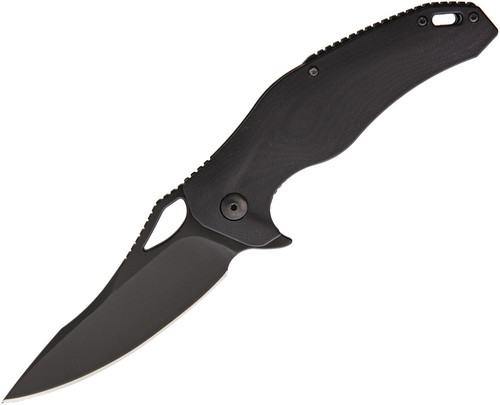 Brous Blades VR-71 G10 Edition Linerlock Flipper Knife (Blackout)