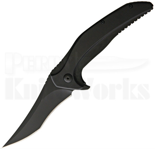 Brous Blades Vendetta Black G10 Linerlock Flipper Knife (Blackout)