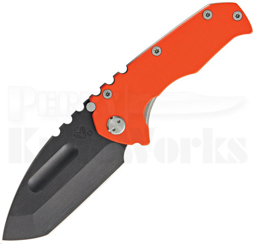 Medford Knife & Tool Praetorian G Orange/Tumbled Knife (Black Oxide)