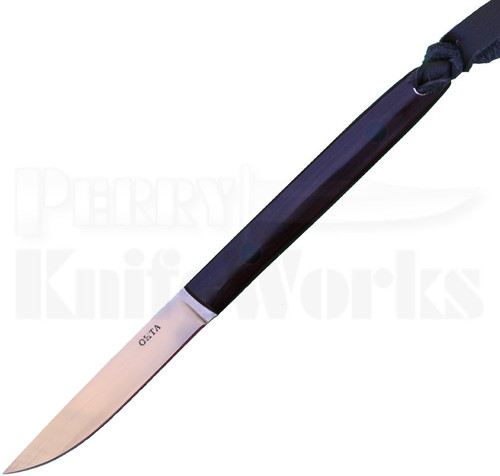 Hiroaki Ohta OFB SS 75 Burgundy Micarta Fixed Blade Knife