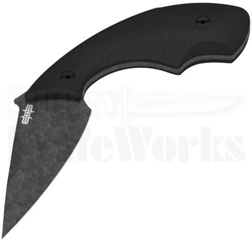 Brous Blades MF-CEO Fixed Blade Knife Black G-10 Acid-Stonewash