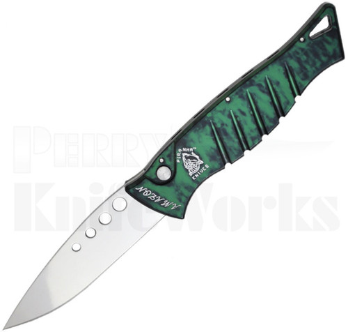 Piranha Amazon Automatic Knife Green Marble P-3