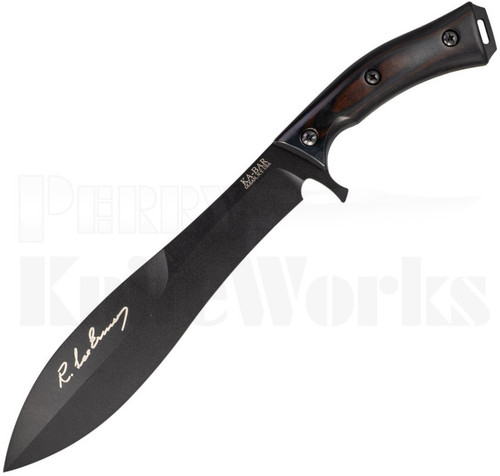 Ka-Bar R. Lee Ermey Gunny Fixed Blade Knife l 9.75" Black Blade l 5300