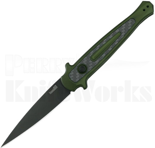 Kershaw Launch 8 Stiletto Automatic Knife OD-Green l Black Blade