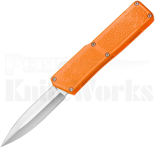 Lightning Orange D/A OTF Automatic Satin Double Edge Knife
