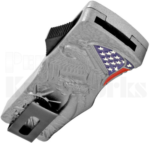 Delta Force United States Flag OTF Automatic Knife l Serrated Dagger