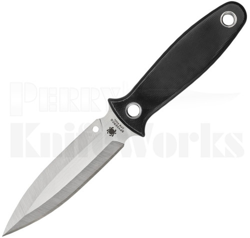 Spyderco Nightstick Fixed Blade Knife Black G-10 l FB47GP l For Sale