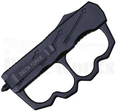 Delta Force Automatic D/A OTF Knuckle Knife Dagger Carbon Fiber