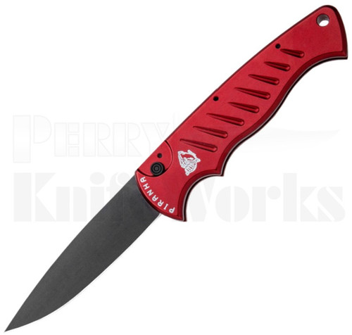 Piranha Pocket Automatic Knife Red P-1 l Tactical Black l For Sale