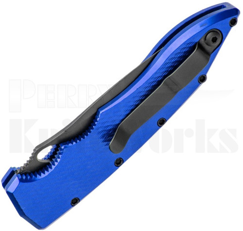 Piranha Mini Predator Automatic Knife Blue P-11 Tactical Black