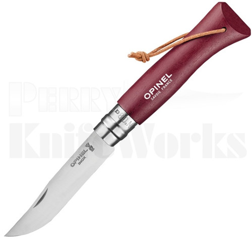 Opinel No. 8 Knife Burgundy Hornbeam l For Sale