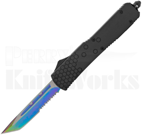 Delta Force Tetris Grip D/A OTF Automatic Knife Black l Spectrum Blade l For Sale