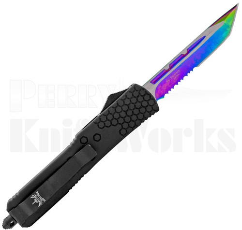 Delta Force Tetris Grip D/A OTF Automatic Knife Black l Spectrum Blade