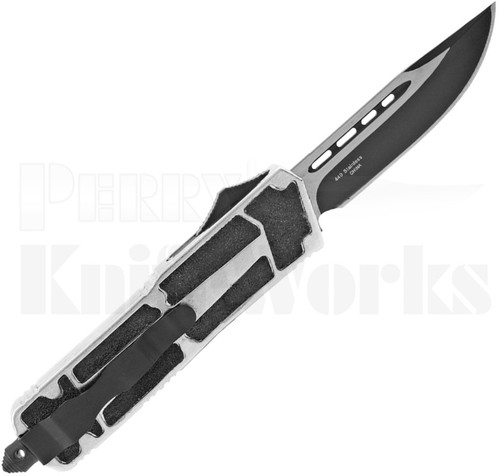 Delta Force D/A OTF Automatic Knife Chrome l Two-Tone Blade