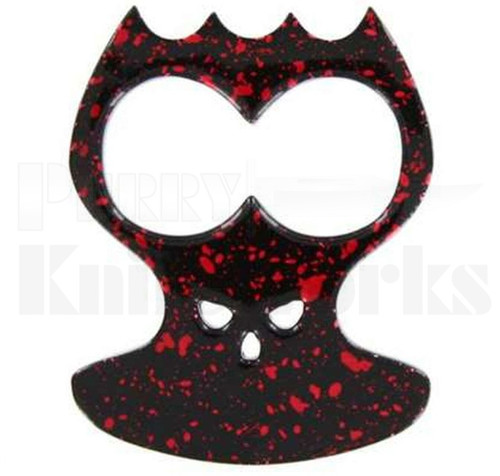 Bone Crusher Two-Knuckle Duster Bottle Opener Black & Red l For Sale