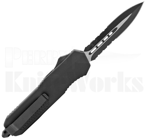 Delta Force Tactical Automatic OTF Knife l 2-Tone Dagger Serrated
