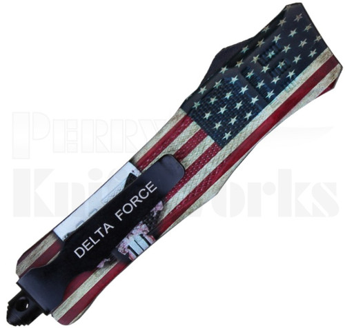 Delta Force Mini OTF Automatic Knife Punisher l Satin Dagger Blade