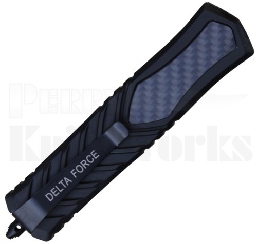 Delta Force Automatic OTF Knife Dagger Blade l Carbon Fiber